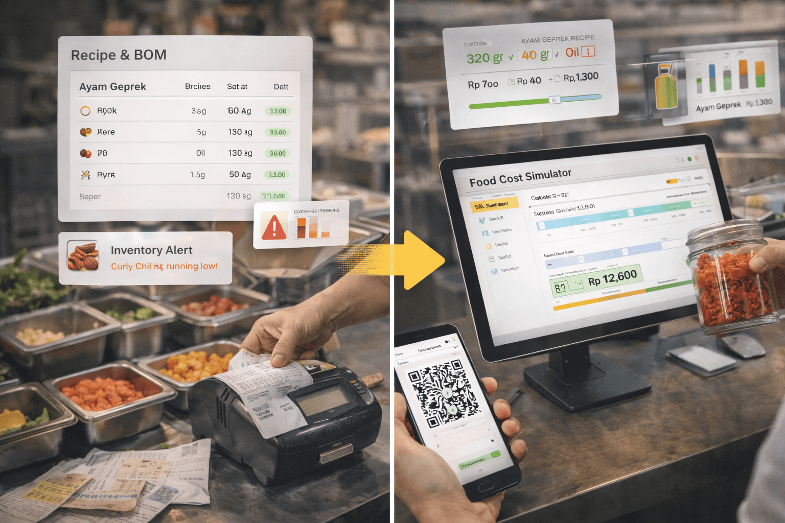 Potongan komisi platform untuk restoran dan fnb