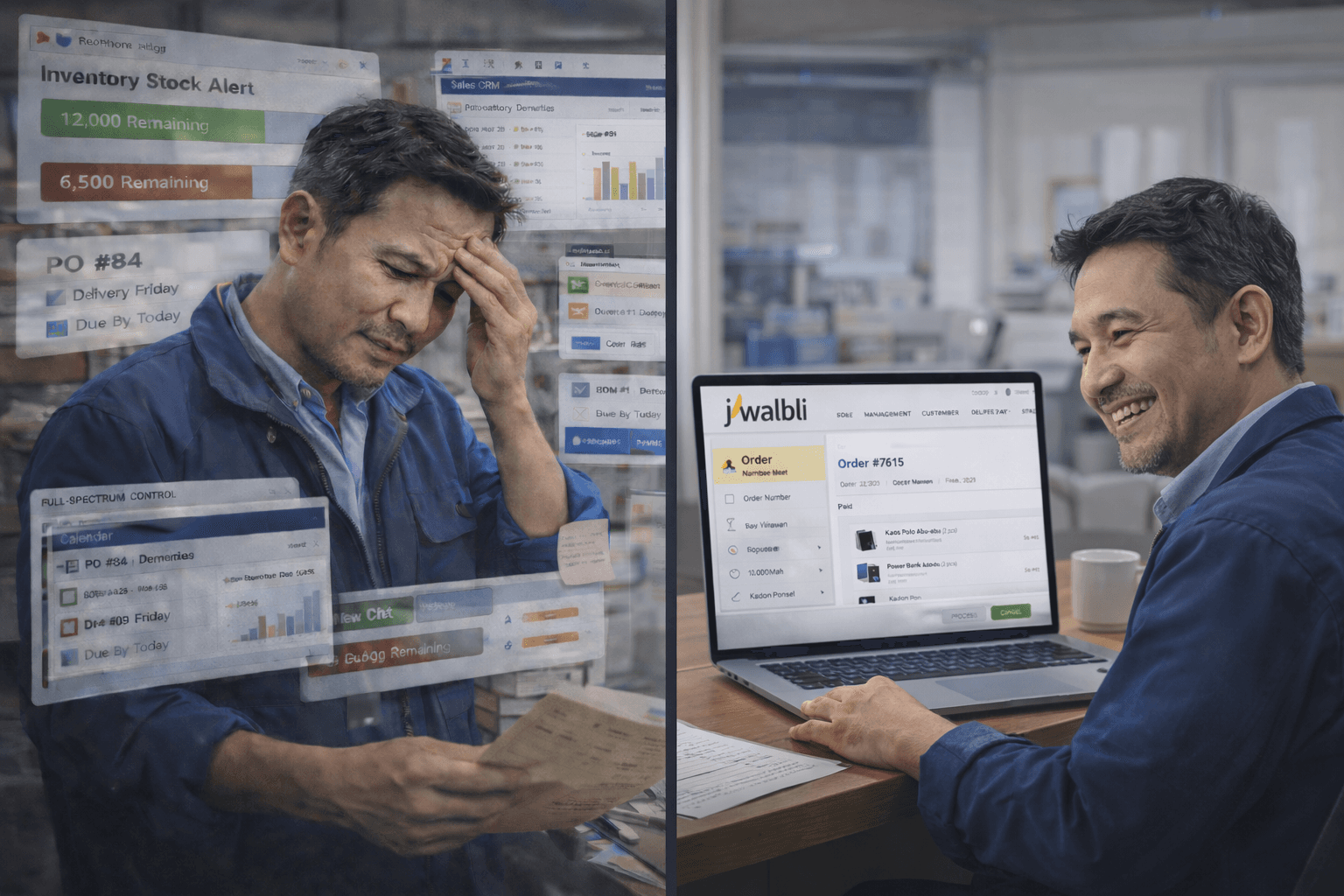 web dashboard jwalbli untuk perusahaan menengah