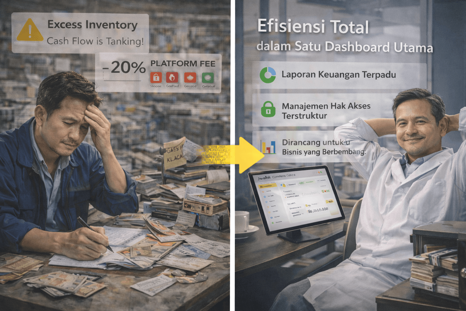 Dashboard Jwalbli untuk Perusahaan Menengah