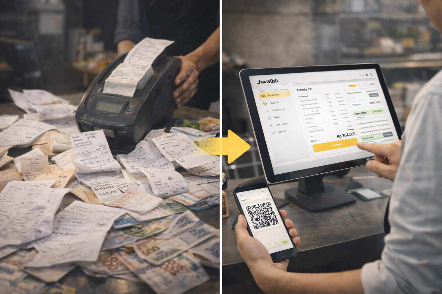 Tracking bahan mentah konveksi dengan Jwalbli
